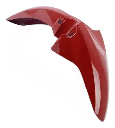 Paralama Dianteiro sem Suporte Paramotos Honda Cg 160 Titan Fan 2016 a 2021 Vermelho