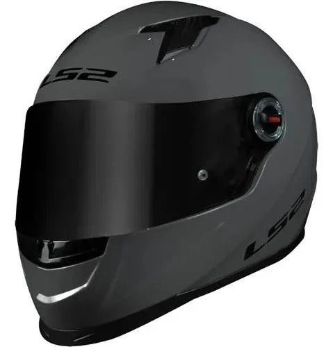 Capacete LS2 FF358 Solid Cinza Brilhante Tamanho 56/S