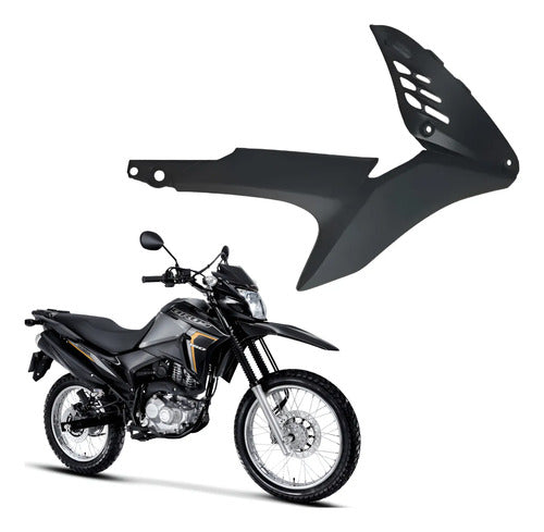 Guia de Ar Aba do Tanque Interna Direita Paramotos Honda Bros 160 2015 a 2021 Preto