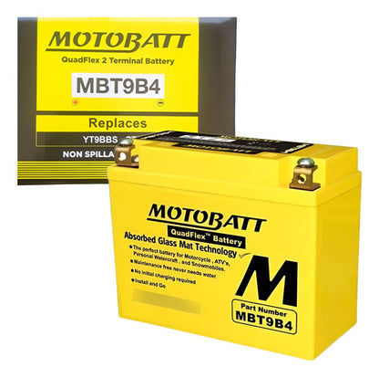Bateria Motobatt MBT9B4 AGM 12V 9Ah Yamaha Xmax 250 Ténéré Mt-03 660 Xt 660r Xt 660x Yzf-R6
