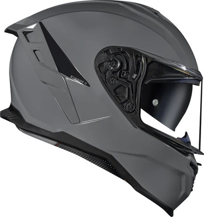 Capacete Norisk Strada II Solid com Óculos Solar Interno e Spoiler Cinza
