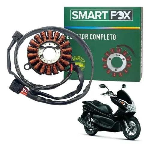 Magneto Estator com Bobina de Pulso Smartfox Honda Pcx 150 2014 a 2015
