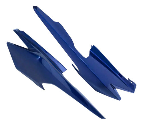 Par de Rabetas Laterais Paramotos Honda Cg 160 Fan 2025 em diante Azul