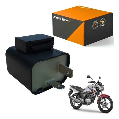 Relé de Pisca Magnetron Honda Cg 150 Titan Fan 2009 a 2015 Cb 300r 2009 em diante 2 Pinos