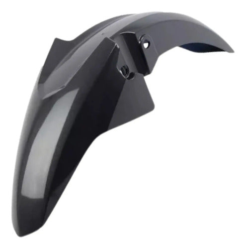 Paralama Dianteiro sem Suporte Paramotos Honda Cg 160 Titan Fan 2016 a 2021 Cinza Una