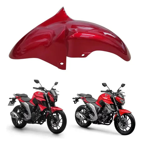 Paralama Dianteiro Yamaha Fazer Fz25 250 2018 a 2025 Vermelho