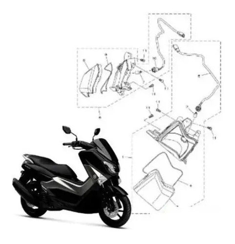 Seta Pisca Dianteiro Esquerdo Yamaha Nmax 160 2017 a 2021 Cristal