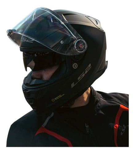 Capacete LS2 FF811 Vector II Solid Preto Fosco
