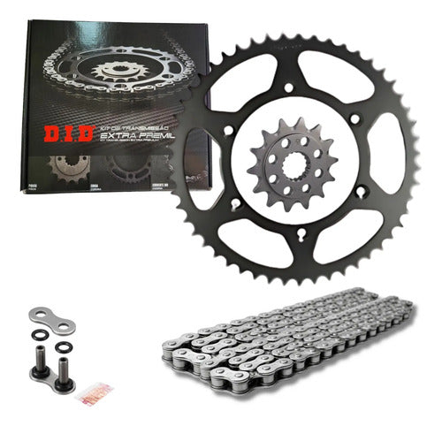 Kit Relação DID Premium com Retentor BMW F 800 Gs 2008 em diante 525VO 116L 42/16T