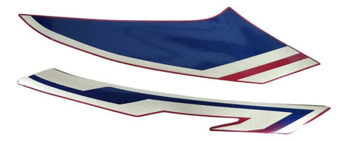 Kit Adesivos da Tomada de Ar Direita Yamaha Fazer Fz25 250 2021 a 2023 Azul