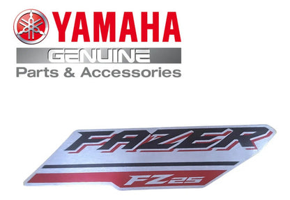 Adesivo da Tomada de Ar Esquerda Yamaha Fazer Fz25 250 2018 a 2021 Vermelho Fosco