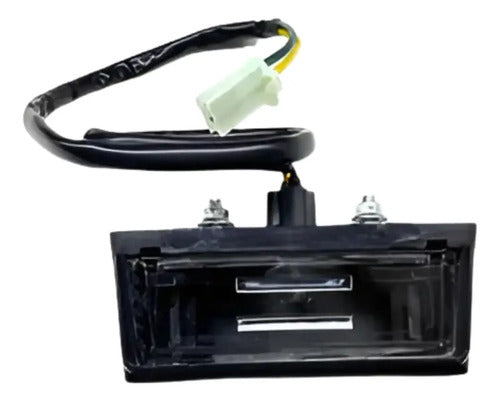 Luz de Placa com Refletor e Chicote Smartfox Honda Cg 125 150 160 Titan Fan