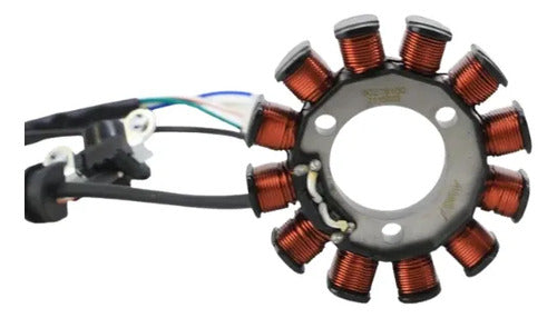 Magneto Estator com Bobina de Pulso Magnetron Yamaha Factor 125 2014 a 2016