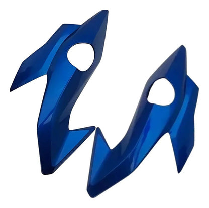 Par de Carenagens Laterais do Farol Paramotos Honda Cg 160 Titan Fan 2016 a 2021 Azul Cruzeiro