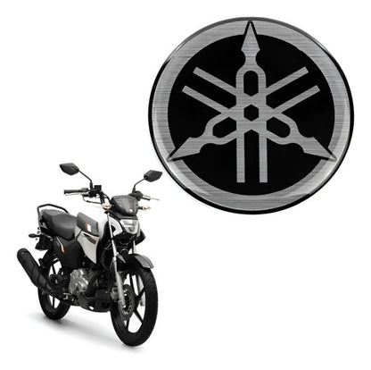 Emblema Diapasão Yamaha Factor 150 Fazer Lander Ténéré 250 Xj6 Yzf-R3 Preto