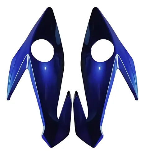 Bananinha Par de Carenagens Laterais do Farol Paramotos Honda Cg 160 Titan 2022 a 2024 Azul