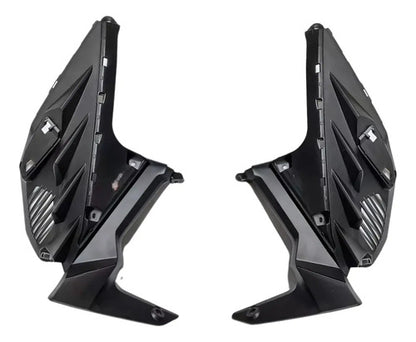 Par de Complementos da Capa do Tanque Paramotos Honda Cb 300f Twister 2023 a 2025 Preto
