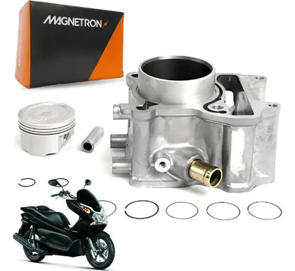 Kit Cilindro Pistão e Anéis Magnetron Honda Pcx 150 2013 a 2015