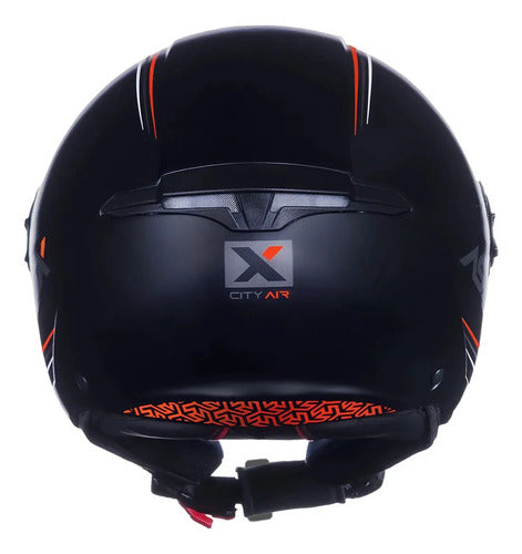 Capacete Aberto ASX City Air Solid Preto Fosco