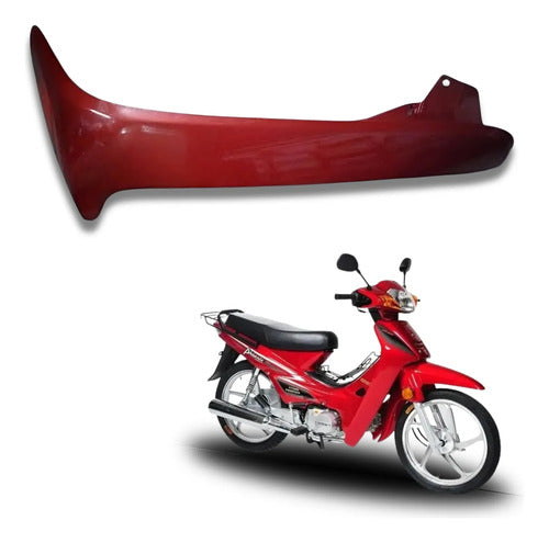 Carenagem Aba Lateral Externa Direita Iron Shineray Phoenix 50 2009 a 2019 Vermelho
