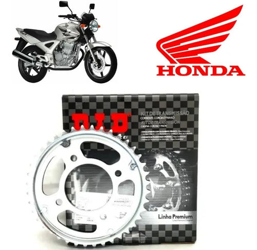 Kit Relação DID Premium com Retentor Honda Cbx 250 Twister 2001 em diante 520V 106L 37/13T