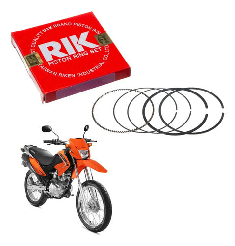 Jogo de Anéis do Pistão RIK Honda Biz Cg Bros 125 Fan 4,00