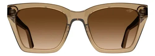 Óculos De Sol Mormaii M0156 Óculos Solar M0156 Feminino Lente Marrom Degradê Marrom Translúcido
