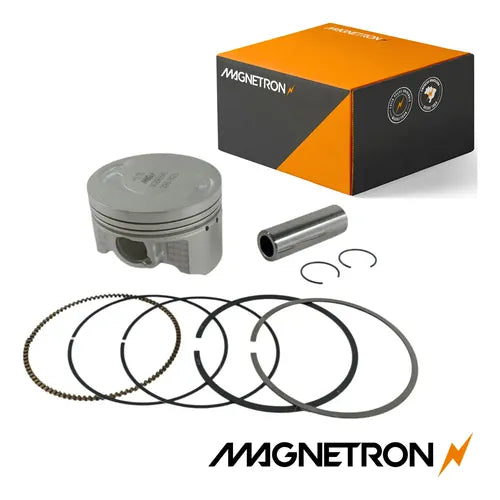 Kit Pistão com Anéis Magnetron Yamaha Crosser Fazer 150 2014 a 2025 Factor 150 2016 a 2024 0,75 mm