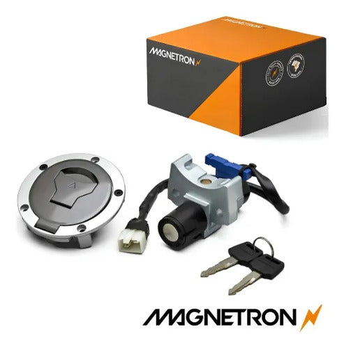 Conjunto de Travas Magnetron Honda Cg 125 Fan 2016 em diante Cg 160 Titan Fan 2022 a 2024