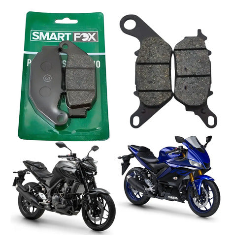 Pastilha de Freio Traseira Smartfox Yamaha Mt-03 Yzf-R3 2016 a 2025
