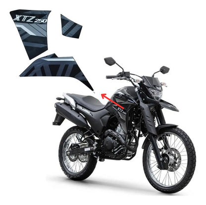 Kit Adesivos da Tomada de Ar Direita Yamaha Lander 250 2020 a 2021 Preto