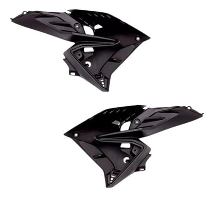 Par de Acabamentos Internos da Aba do Tanque Paramotos Honda Cg 160 Titan 2022 a 2024 Preto