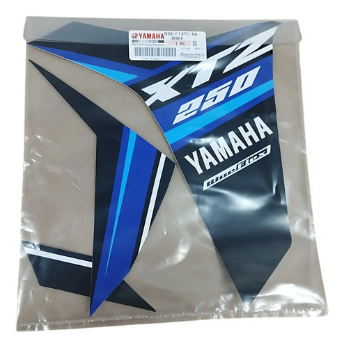 Kit Adesivos da Tomada de Ar Esquerda Yamaha Lander 250 2023 a 2024 Azul