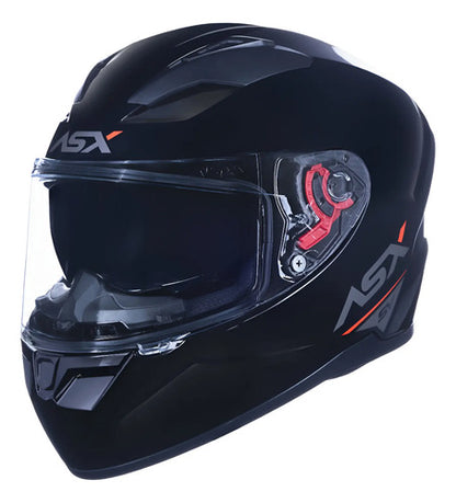 Capacete ASX City SV Solid com Óculos Solar Interno Preto Grafite Brilhante Tamanho 54/XS