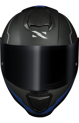 Capacete Norisk Razor Full Preto Azul Fosco