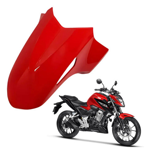Paralama Dianteiro Paramotos Honda Cb 300f Twister 2023 a 2025 Vermelho