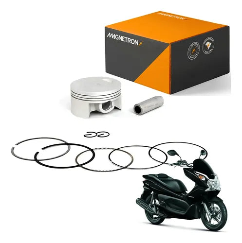 Kit Pistão com Anéis Magnetron Honda Pcx 150 2013 a 2015 0,25 mm