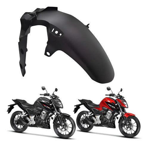 Paralama Dianteiro Interno Paramotos Honda Cb 300f Twister 2023 a 2025 Preto Fosco