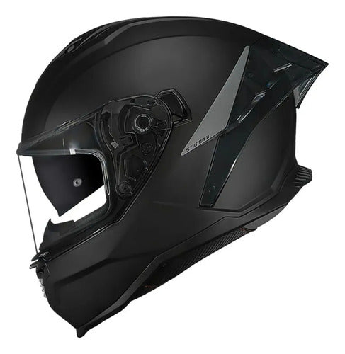 Capacete Norisk Strada II Solid com Óculos Solar Interno Preto Fosco