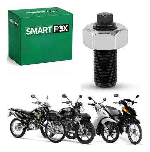 Parafuso Regulador de Válvula com Porca Smartfox Yamaha Factor Xtz 125 Honda Biz 100 125 Xlr 250