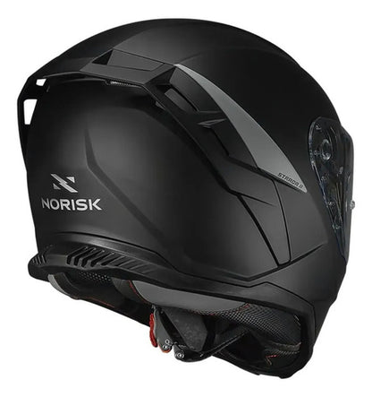 Capacete Norisk Strada II Solid com Óculos Solar Interno Preto Fosco