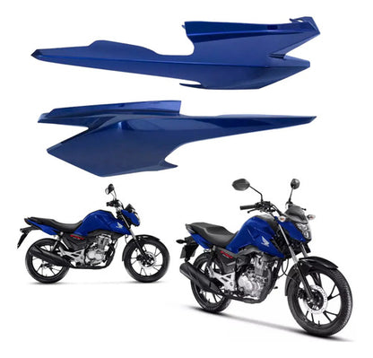 Par de Rabetas Laterais Paramotos Honda Cg 160 Fan 2025 em diante Azul
