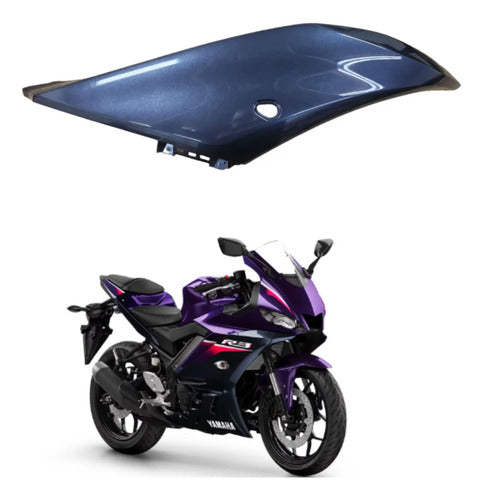 Carenagem Lateral Direita Yamaha Yzf-R3 2024 Cinza Roxo