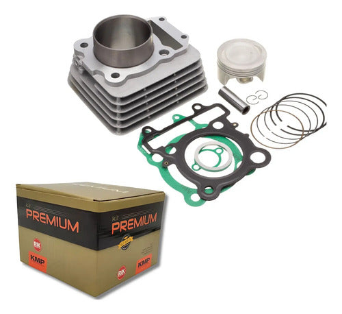 Kit Cilindro Pistão Anéis e Juntas KMP Premium Yamaha Fazer Lander Ténéré 250 STD