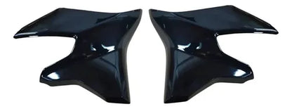 Par de Abas do Tanque Inferiores Paramotos Yamaha Fazer Fz25 250 2018 a 2025 Preto Brilhante