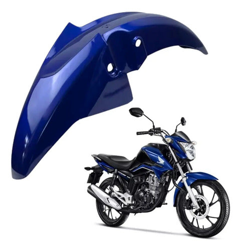 Paralama Dianteiro sem Suporte Paramotos Honda Cg 160 Titan 2022 a 2024 Azul