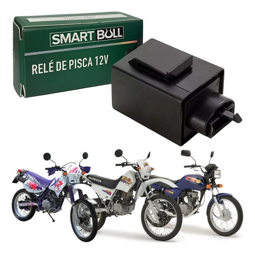 Relé de Pisca Smartfox Honda Cg Xlr 125 Titan Xr 200r 12V 3 Pinos