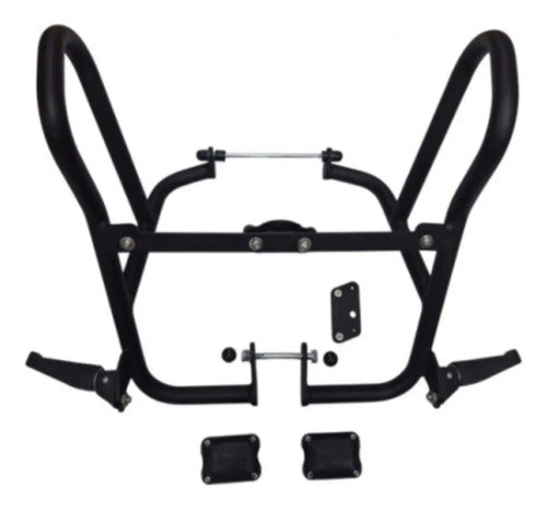 Protetor de Motor com Pedaleira Chapam Yamaha Crosser 150 2025 em diante Preto Fosco