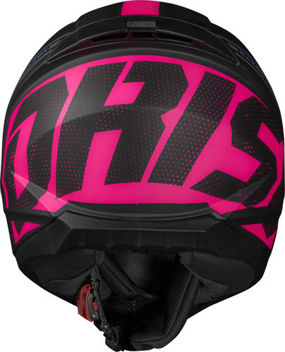 Capacete Norisk Razor Full Preto Rosa Fosco