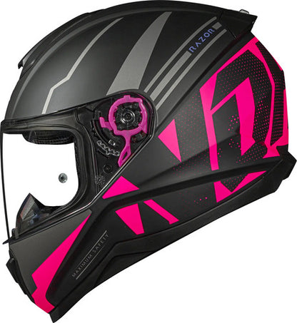 Capacete Norisk Razor Full Preto Rosa Fosco